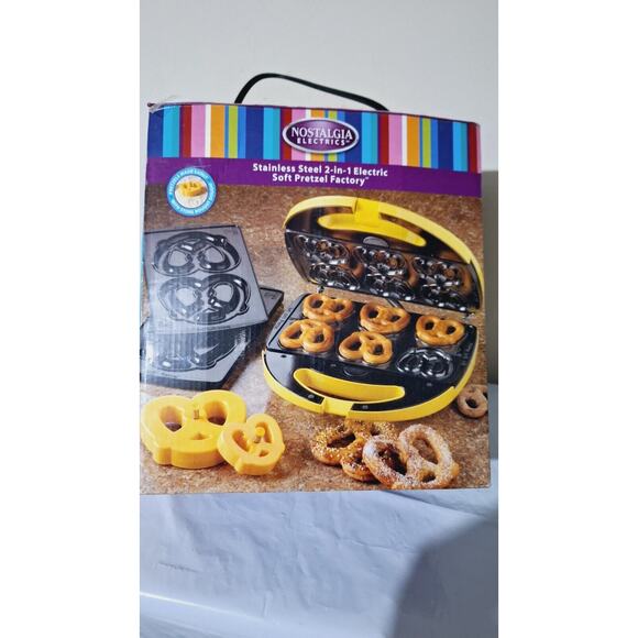 Nostalgia Electrics Stainless Steal 2-in-1 Electric Soft Pretzel Factory Tested - Picture 5 of 9